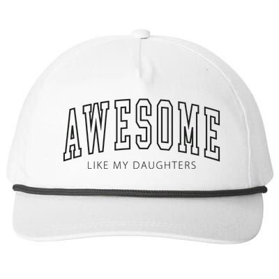 Awesome Like My Daughters Snapback Five-Panel Rope Hat