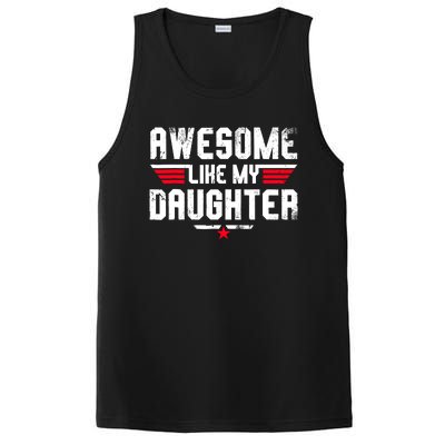 Awesome Like My Daughter Funny Fathers Day Dad PosiCharge Competitor Tank