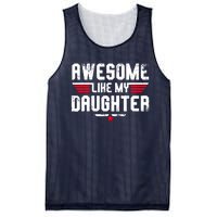 Awesome Like My Daughter Funny Fathers Day Dad Mesh Reversible Basketball Jersey Tank