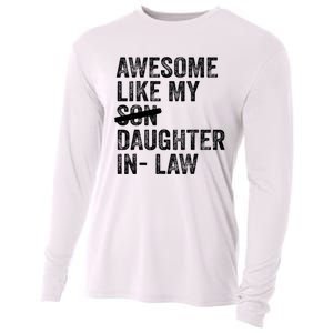 Awesome Like My Daughterinlaw Cool Fathers Day Present Cooling Performance Long Sleeve Crew