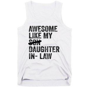 Awesome Like My Daughterinlaw Cool Fathers Day Present Tank Top