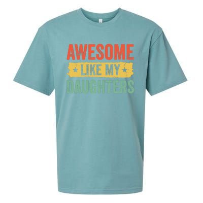 Awesome Like My Daughter FatherS Day Funny Gift Sueded Cloud Jersey T-Shirt