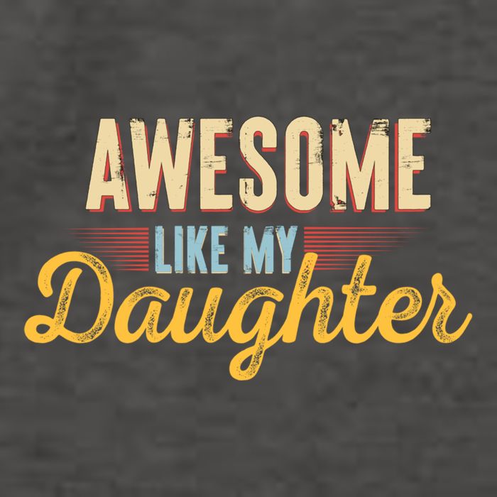Awesome Like My Daughter Funny Fathers Day Cool Gift Vector Backpack