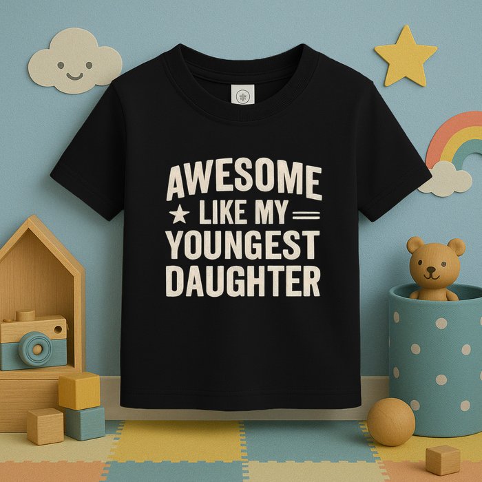 Awesome Like My Youngest Daughter Toddler T-Shirt