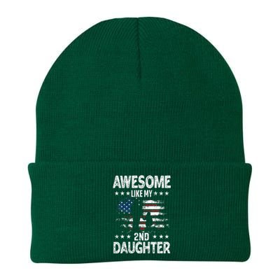 Awesome Like My 2nd Daughter Usa Flag Knit Cap Winter Beanie