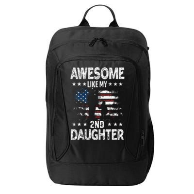 Awesome Like My 2nd Daughter Usa Flag City Backpack