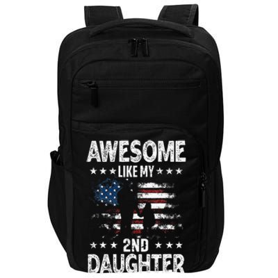 Awesome Like My 2nd Daughter Usa Flag Impact Tech Backpack