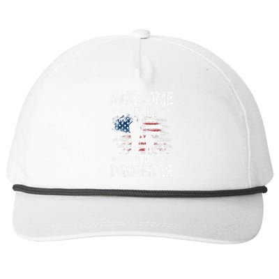 Awesome Like My 2nd Daughter Usa Flag Snapback Five-Panel Rope Hat