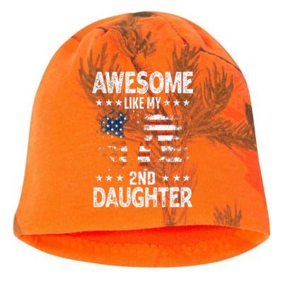 Awesome Like My 2nd Daughter Usa Flag Kati - Camo Knit Beanie