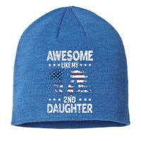 Awesome Like My 2nd Daughter Usa Flag Sustainable Beanie