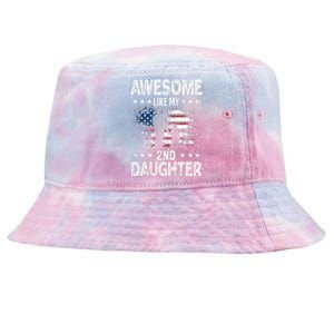 Awesome Like My 2nd Daughter Usa Flag Tie-Dyed Bucket Hat