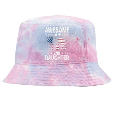 Awesome Like My 2nd Daughter Usa Flag Tie-Dyed Bucket Hat