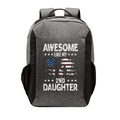 Awesome Like My 2nd Daughter Usa Flag Vector Backpack