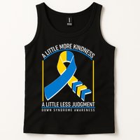 A Little More Kindness A Little Less Judgment Down Syndrome Awareness Tank Top