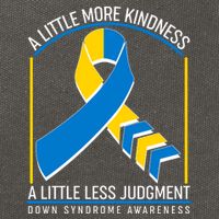 A Little More Kindness A Little Less Judgment Down Syndrome Awareness Cotton Canvas Backpack