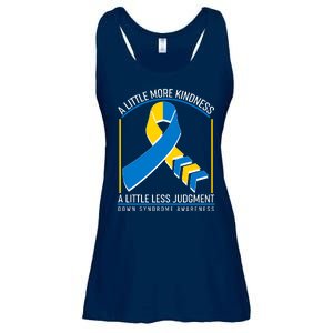 A Little More Kindness A Little Less Judgment Down Syndrome Awareness Ladies Essential Flowy Tank