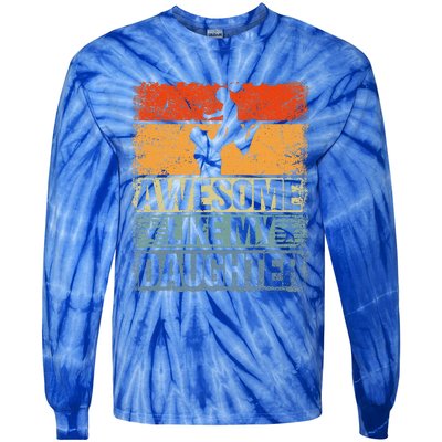 Awesome Like My Daughter Tie-Dye Long Sleeve Shirt