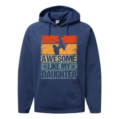 Awesome Like My Daughter Performance Fleece Hoodie