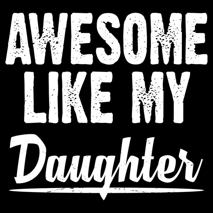 Awesome Like My Daughter Cute Gift Flat Bill Trucker Hat