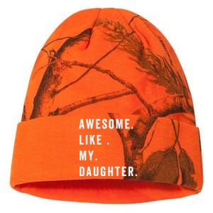 Awesome Like My Daughters Fathers Day Funny Family Humor Kati Licensed 12" Camo Beanie