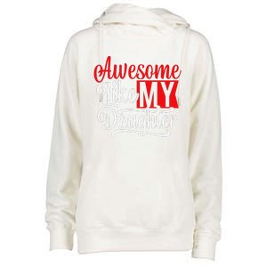 Awesome Like My Daughter Dad Fathers Day Womens Funnel Neck Pullover Hood