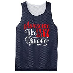 Awesome Like My Daughter Dad Fathers Day Mesh Reversible Basketball Jersey Tank