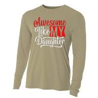 Awesome Like My Daughter Dad Fathers Day Cooling Performance Long Sleeve Crew