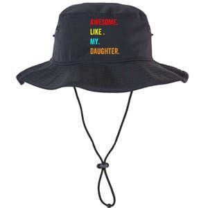 Awesome Like My Daughters Fathers Day Funny Family Humor Legacy Cool Fit Booney Bucket Hat