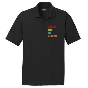 Awesome Like My Daughters Fathers Day Funny Family Humor PosiCharge RacerMesh Polo