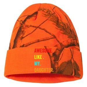 Awesome Like My Daughters Fathers Day Funny Family Humor Kati Licensed 12" Camo Beanie