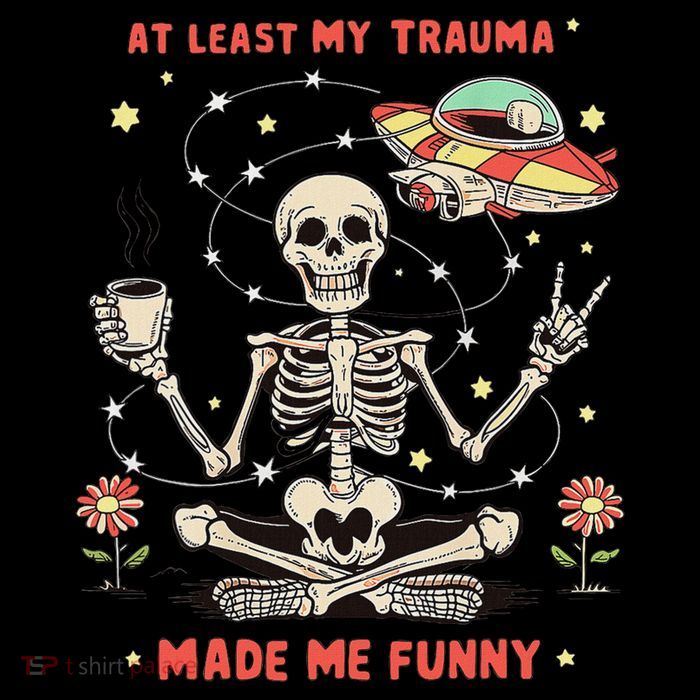 At Least My Trauma Made Me Funny Button
