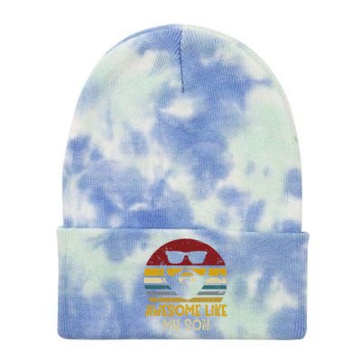 Awesome Like My Son Funny Rad Dads Great Gift Tie Dye 12in Knit Beanie