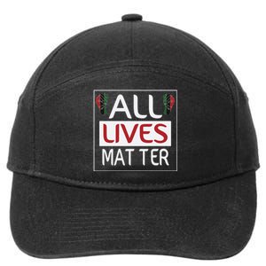 All Lives Matter Juneteenth Day Gift 7-Panel Snapback Hat