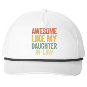 Awesome Like My Daughterinlaw Parents Day Snapback Five-Panel Rope Hat