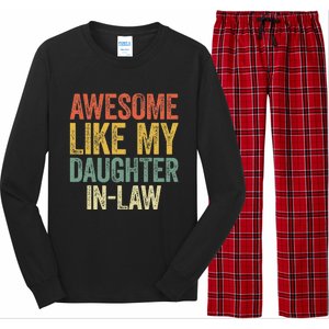 Awesome Like My Daughterinlaw Parents Day Long Sleeve Pajama Set