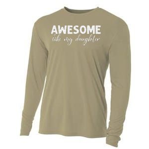 Awesome Like My Daughter Mom And Dad Cooling Performance Long Sleeve Crew