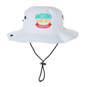 Awesome Like My Daughter Man Dad Funny Fathers Day Legacy Cool Fit Booney Bucket Hat