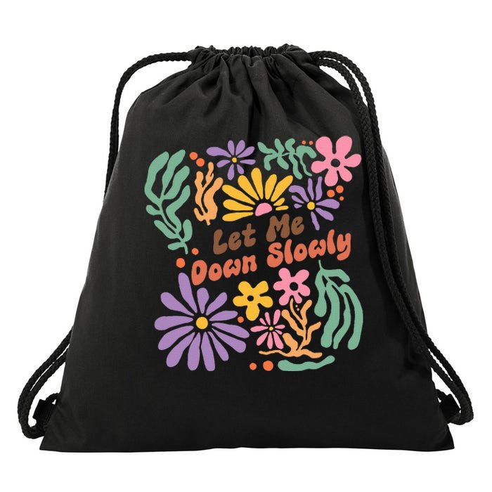 Alec Let Me Down Slowly Floral Art Benjamin Drawstring Bag