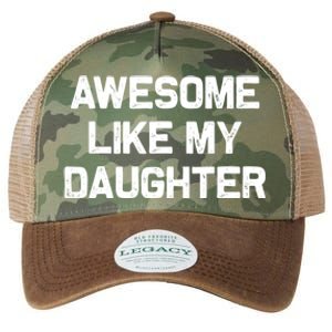 Awesome Like My Daughter Gifts Funny Fathers Day Dad Legacy Tie Dye Trucker Hat