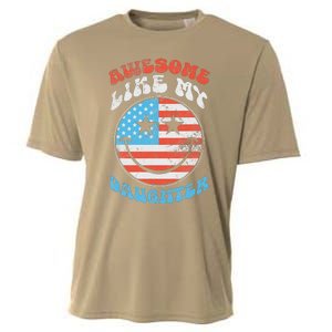 Awesome Like My Daughter Funny FatherS Day 4th Of July 2024 Cooling Performance Crew T-Shirt