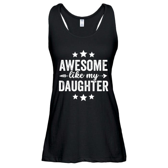 Awesome Like My Daughter Funny Dad Vintage Ladies Essential Flowy Tank