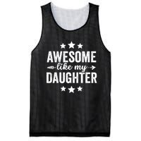 Awesome Like My Daughter Funny Dad Vintage Mesh Reversible Basketball Jersey Tank