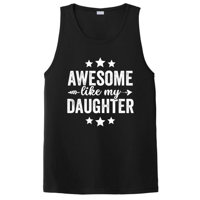 Awesome Like My Daughter Funny Dad Vintage PosiCharge Competitor Tank