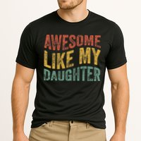 Awesome Like My Daughter Retro Dad Funny Fathers Performance Shirt