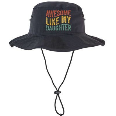 Awesome Like My Daughter Retro Dad Funny Fathers Bucket Hat