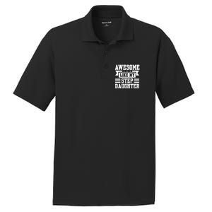 Awesome Like My Stepdaughter Bonus Dad Funny Gift PosiCharge RacerMesh Polo