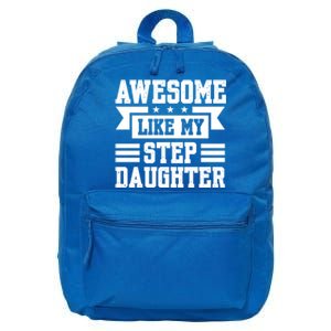 Awesome Like My Stepdaughter Bonus Dad Funny Gift 16 in Basic Backpack