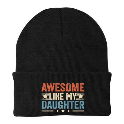 Awesome Like My Daughter Funny FatherS Day Dad Beanie