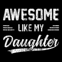 Awesome Like My Daughter Dad Funny Fathers Day Wool Snapback Cap