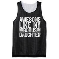 Awesome Like My Bonus Daughter Gifts Fathers Day Dad Mesh Reversible Basketball Jersey Tank